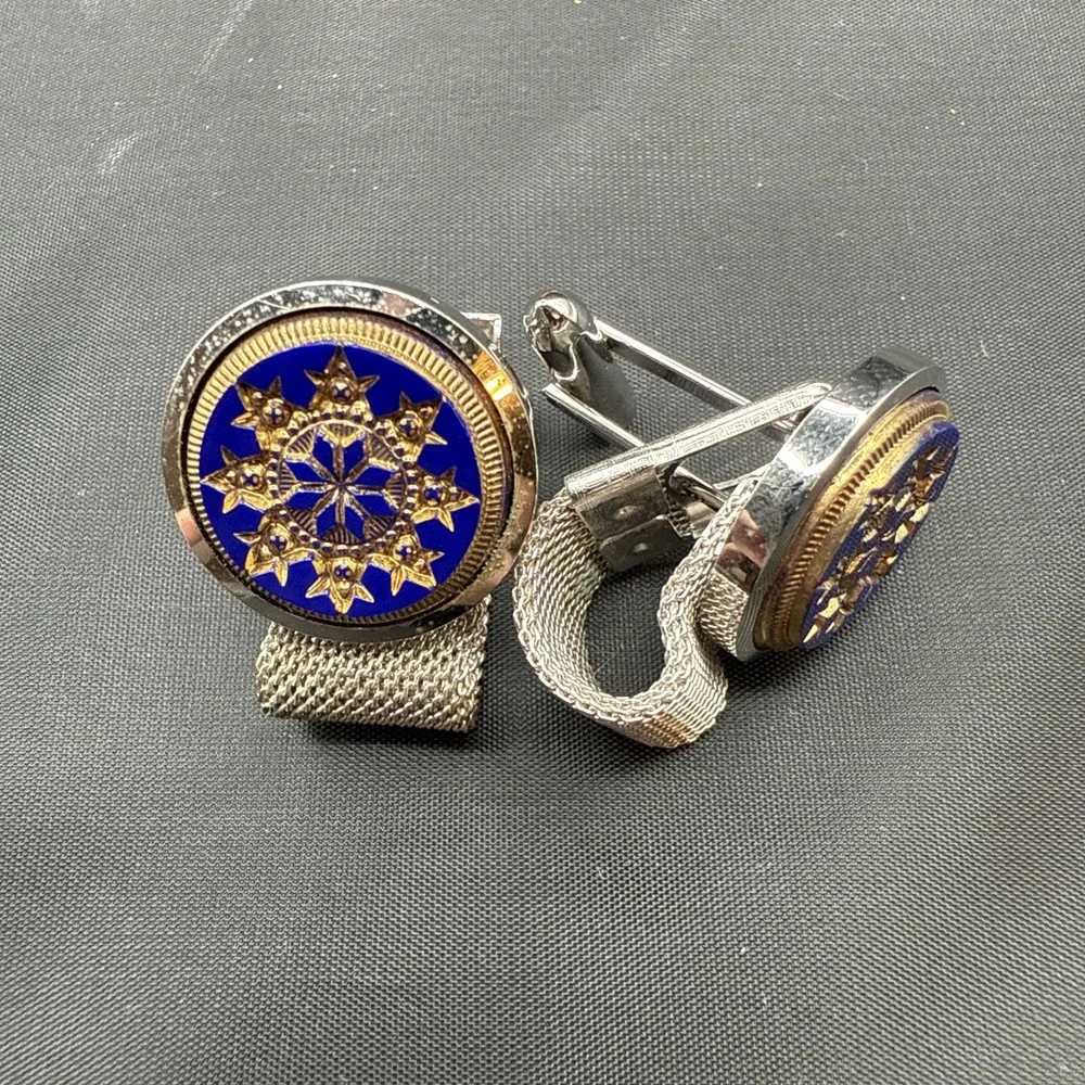 LOT-US Coast Guard Auxillary Lapel Pin Silver & Gold Tone,‎ cufflinks, tie tacks